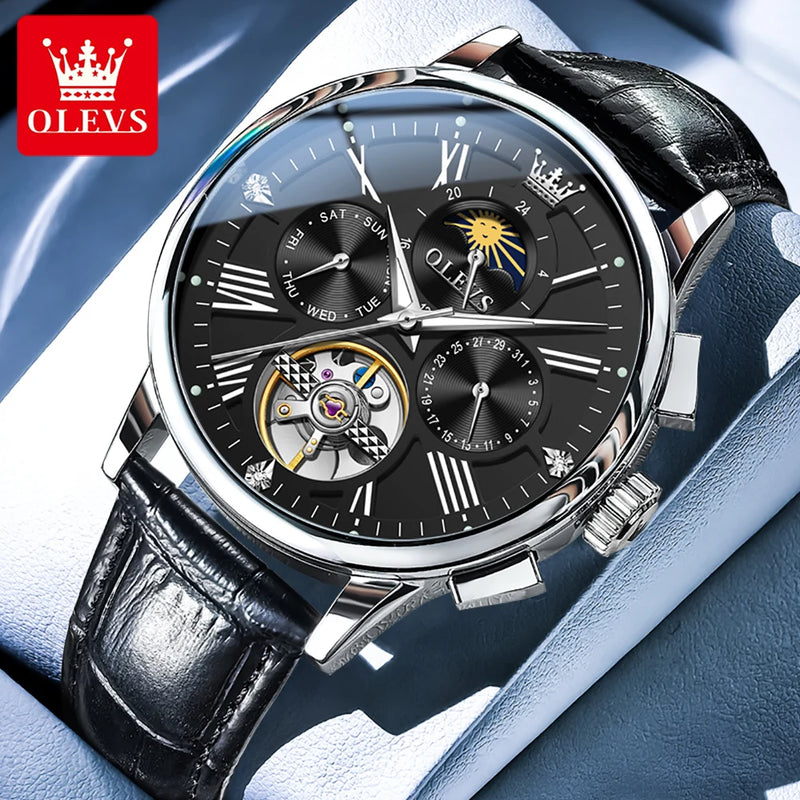 OLEVS Mens Watch - مجموعة متميزة - Embellish Gold Jewelry & Diamond
