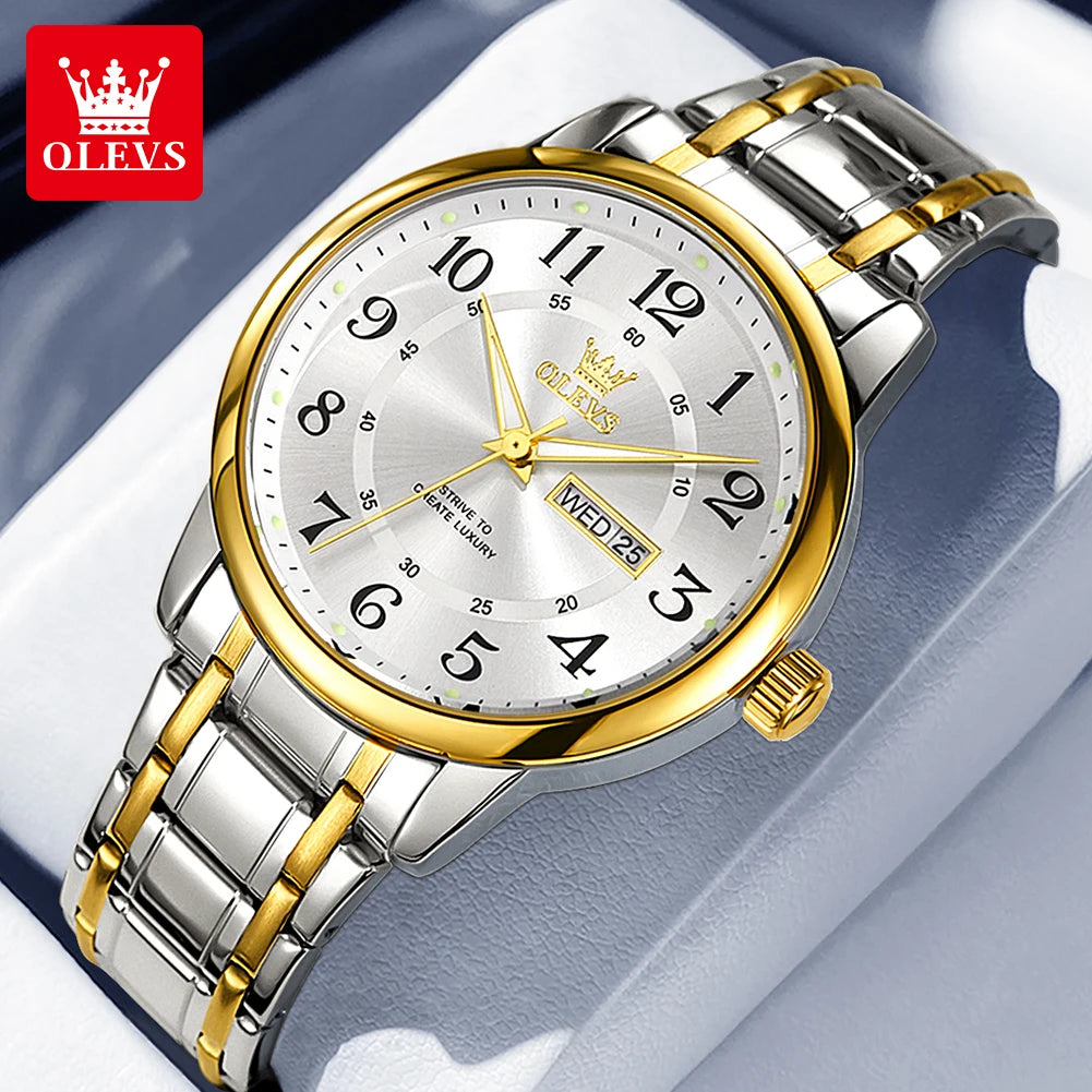 OLEVS Casual fashion men's watches - Olevs - Embellish Gold Jewelry & Diamond