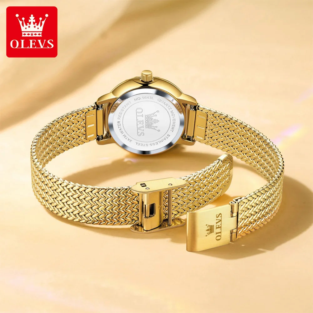 OLEVS New Women Bracelet Watch - Olevs - Embellish Gold Jewelry & Diamond