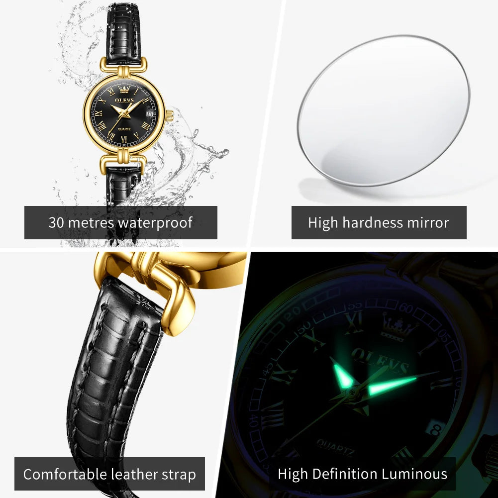 OLEVS New Fashion Simple Womens Watches - Olevs - Embellish Gold Jewelry & Diamond