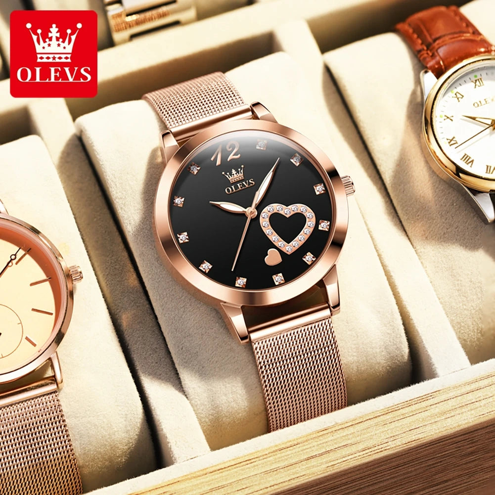 OLEVS Elegant Quartz Watch for Women - Olevs - Embellish Gold Jewelry & Diamond
