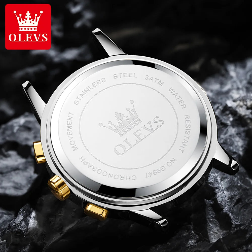 OLEVS 9947 Stainless Steel Men's Watch - Olevs - Embellish Gold Jewelry & Diamond