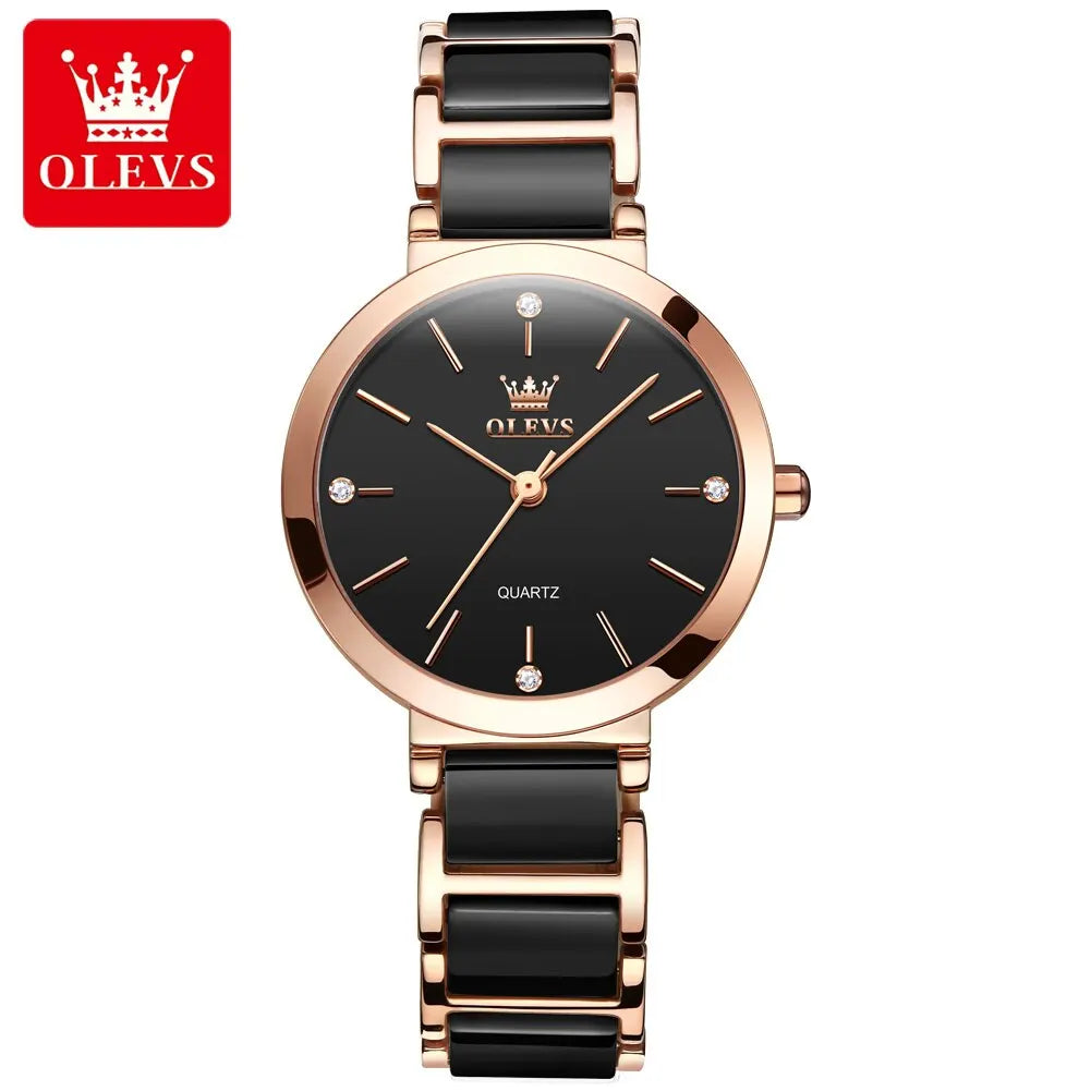 OLEVS Fashion Women Watches - Festive Collection - Embellish Gold Jewelry & Diamond