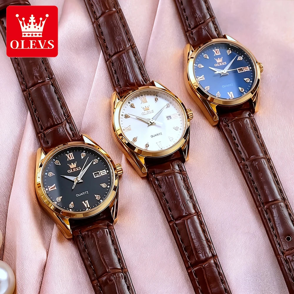 OLEVS Casual Luxury Women's Watches - Olevs - Embellish Gold Jewelry & Diamond