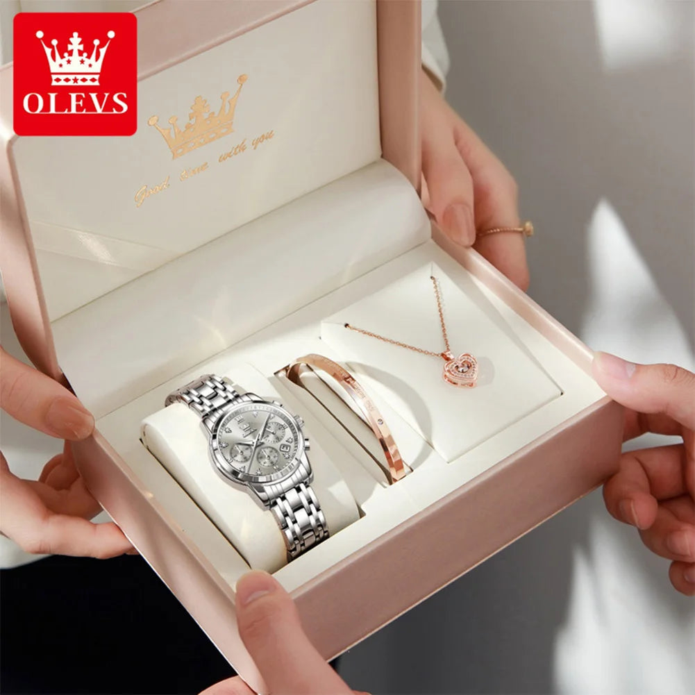OLEVS 2858 Original Quartz Watch for Ladies - Olevs - Embellish Gold Jewelry & Diamond