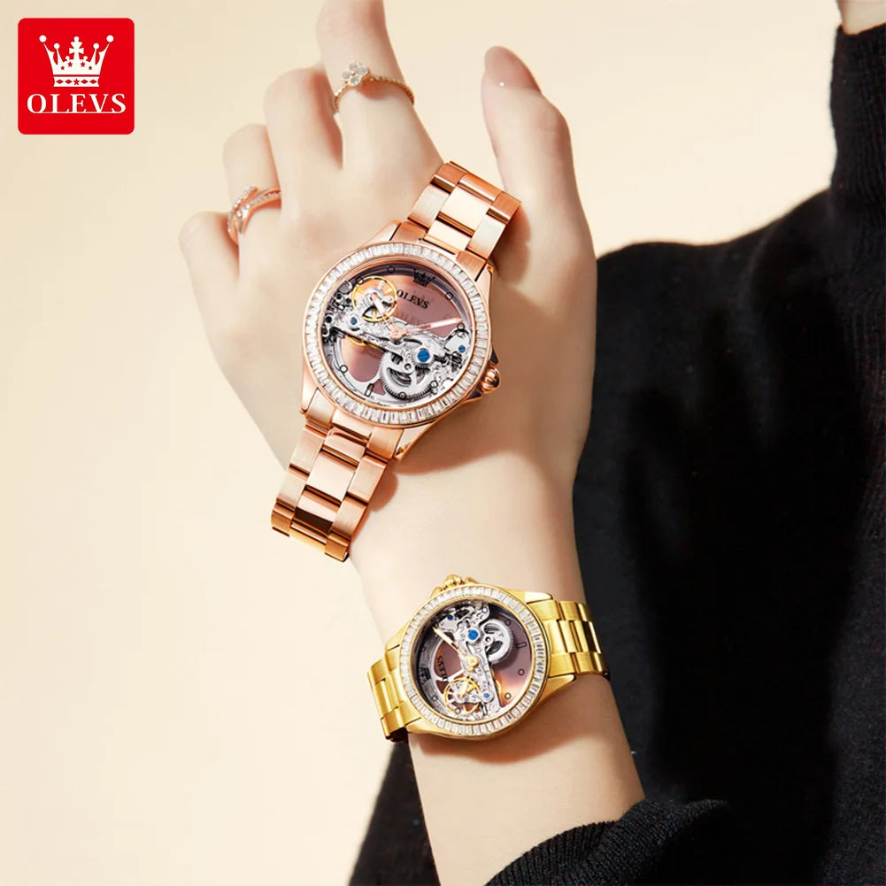 OLEVS 6699 Gold Watch for Women - Olevs - Embellish Gold Jewelry & Diamond