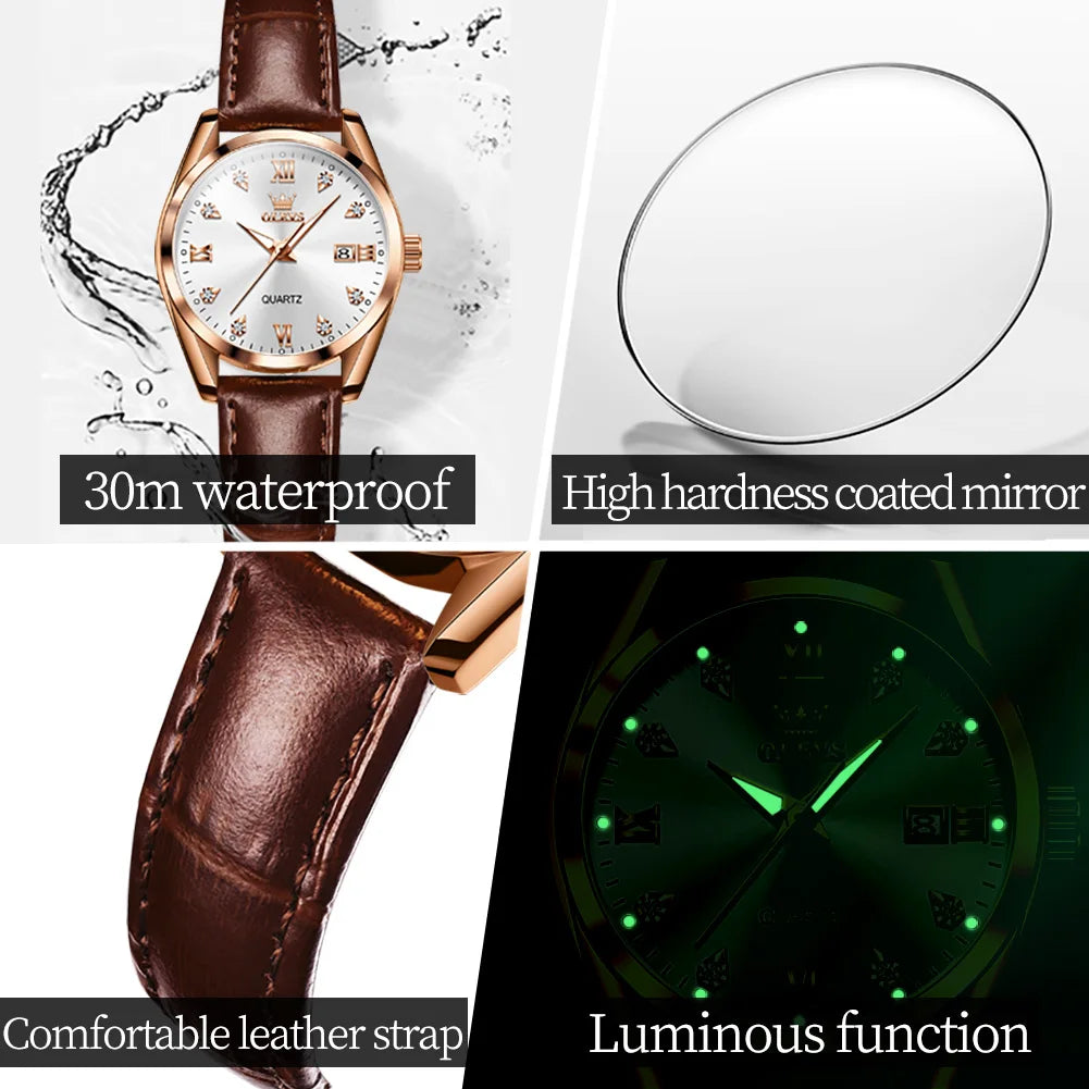 OLEVS Casual Luxury Women's Watches - Olevs - Embellish Gold Jewelry & Diamond