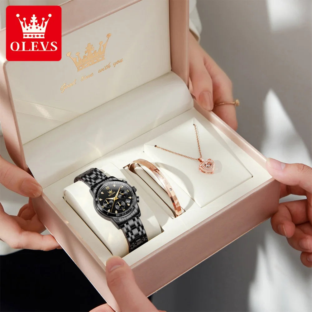 OLEVS 2858 Original Quartz Watch for Ladies - Olevs - Embellish Gold Jewelry & Diamond