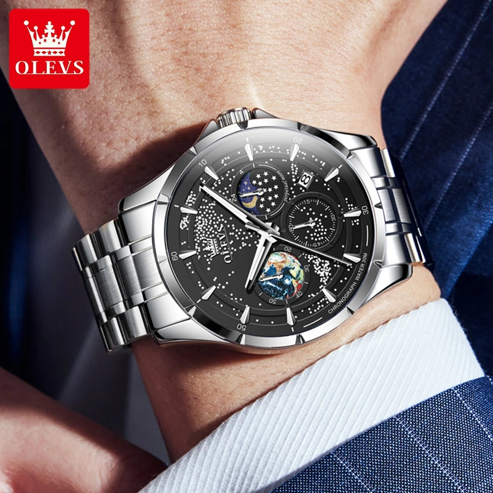 OLEVS 5538 Steel Strap Men's Watch
