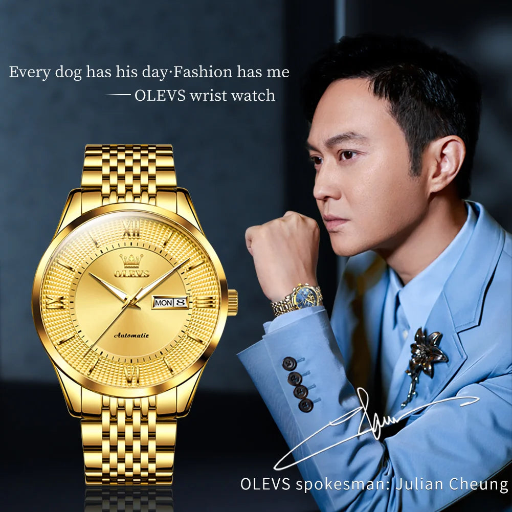 OLEVS 6657 Mens Watch - Olevs - Embellish Gold Jewelry & Diamond