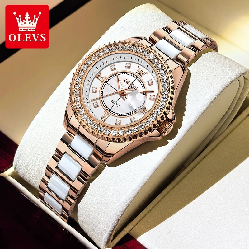 OLEVS 3685 Women Quartz Watch - Olevs - Embellish Gold Jewelry & Diamond