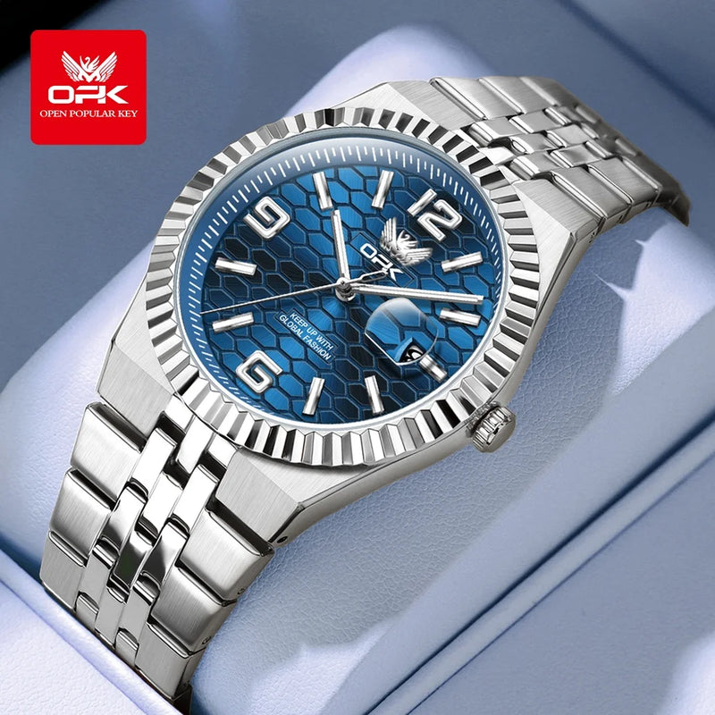 OPK 8186 Business Men's Watch - Olevs - Embellish Gold Jewelry & Diamond