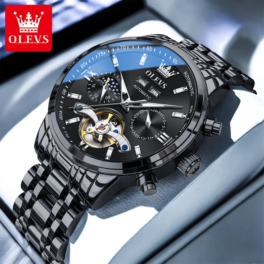 OLEVS Luxury Business Men's Watches - Festive Collection - Embellish Gold Jewelry & Diamond