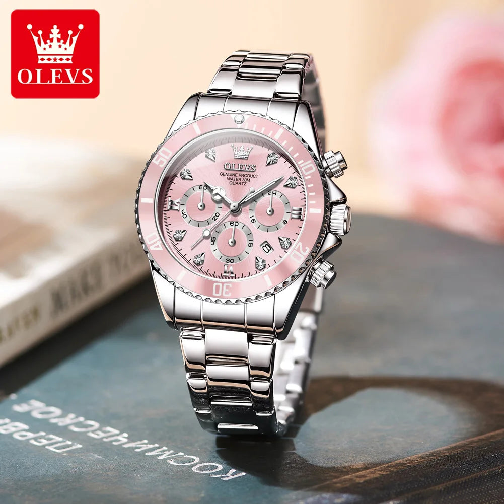 OLEVS Luxury Women's Watch - Olevs - Embellish Gold Jewelry & Diamond