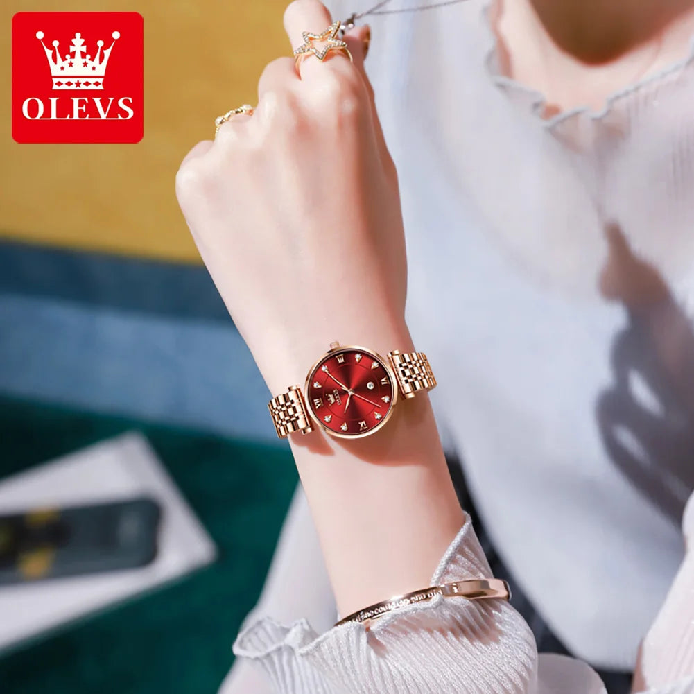 OLEVS Brand Ladies Watch - Olevs - Embellish Gold Jewelry & Diamond