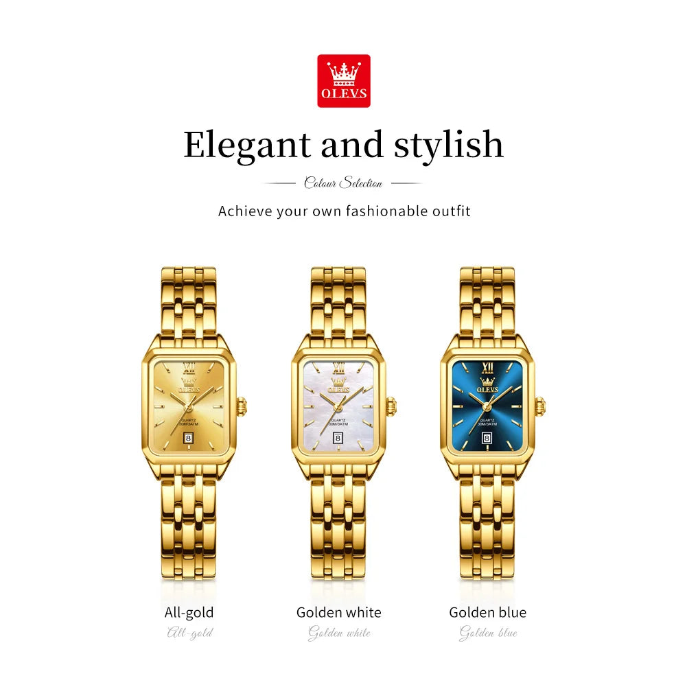 OLEVS Luxury Brands Women's Watches - Olevs - Embellish Gold Jewelry & Diamond