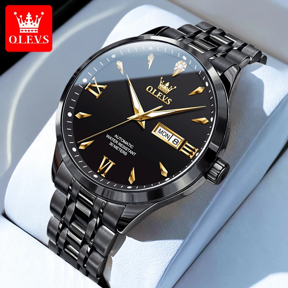 OLEVS 9956 Men's Watches - Festive Collection - Embellish Gold Jewelry & Diamond