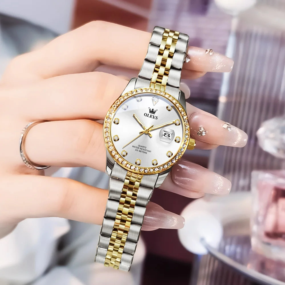 OLEVS Top Brand Women's Watches - Olevs - Embellish Gold Jewelry & Diamond