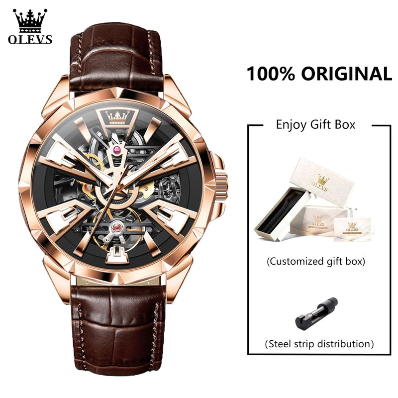 OLEVS 7051 Men's Watch - مجموعة احتفالية - Embellish Gold Jewelry & Diamond