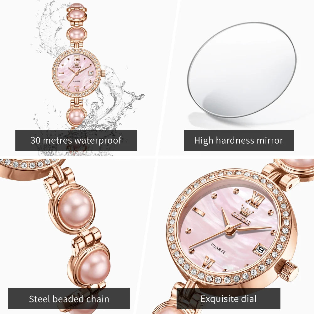 OLEVS Fashion Luxury Women's Watches - Olevs - Embellish Gold Jewelry & Diamond