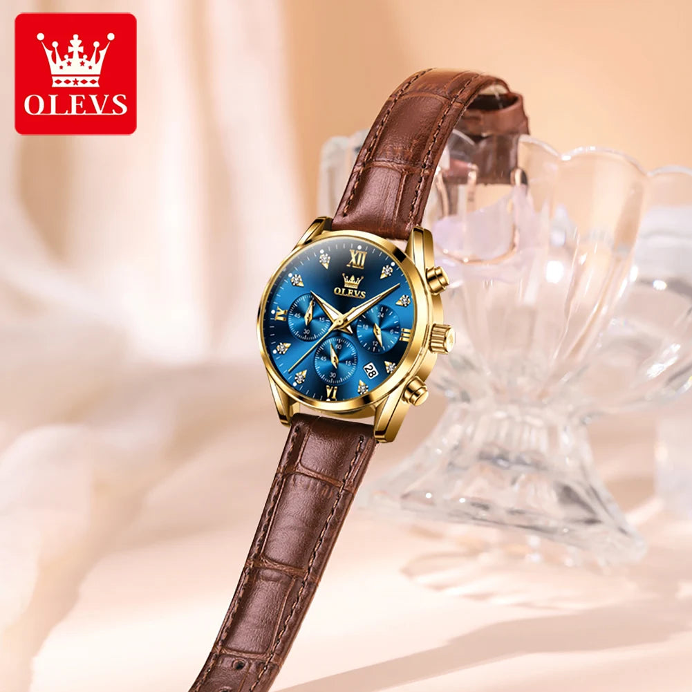 OLEVS 5523 Original Brand Women's Watches - Olevs - Embellish Gold Jewelry & Diamond
