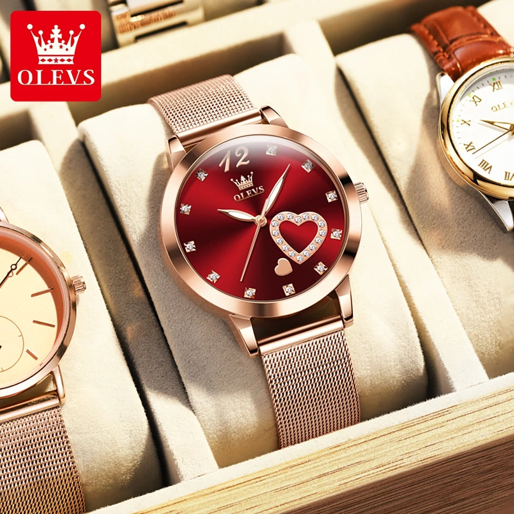 OLEVS Elegant Quartz Watch for Women - Olevs - Embellish Gold Jewelry & Diamond