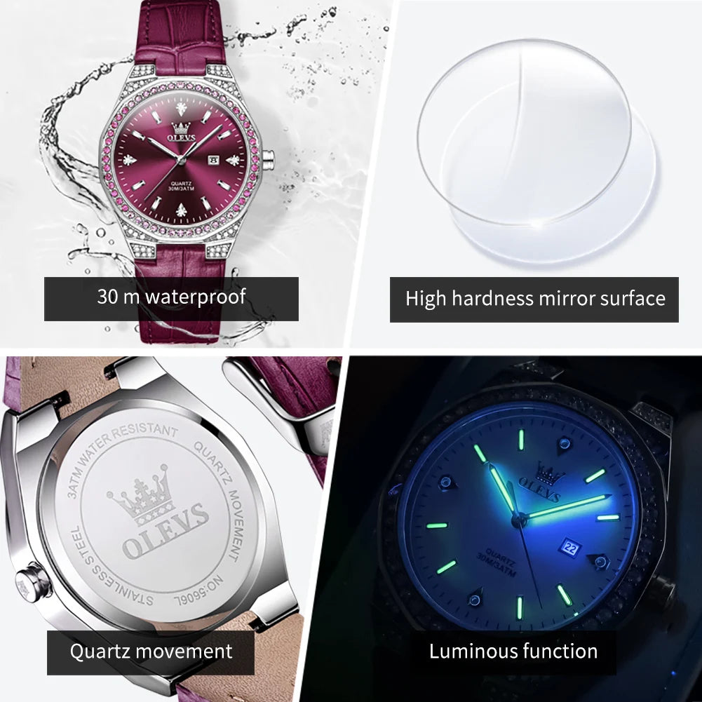 OLEVS Original Women's Watches - Olevs - Embellish Gold Jewelry & Diamond