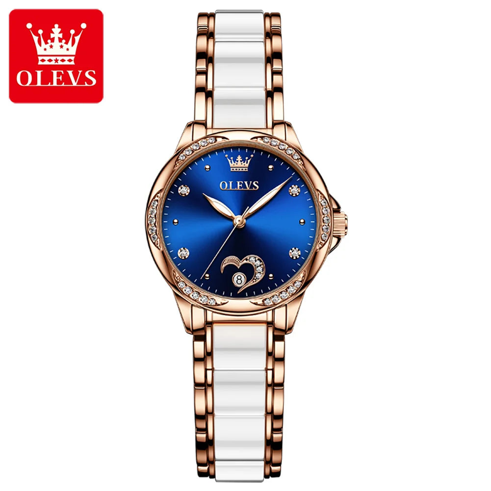 OLEVS Elegant Fashion Women's Watches - Festive Collection - Embellish Gold Jewelry & Diamond