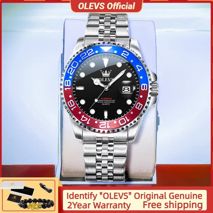 OLEVS 5657 Original Brand Men's Watch - Olevs - Embellish Gold Jewelry & Diamond