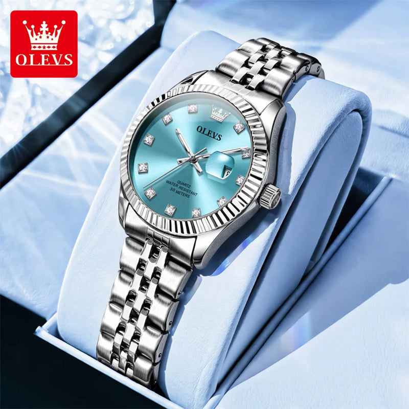 OLEVS Watches Womens 3705 - Olevs - Embellish Gold Jewelry & Diamond