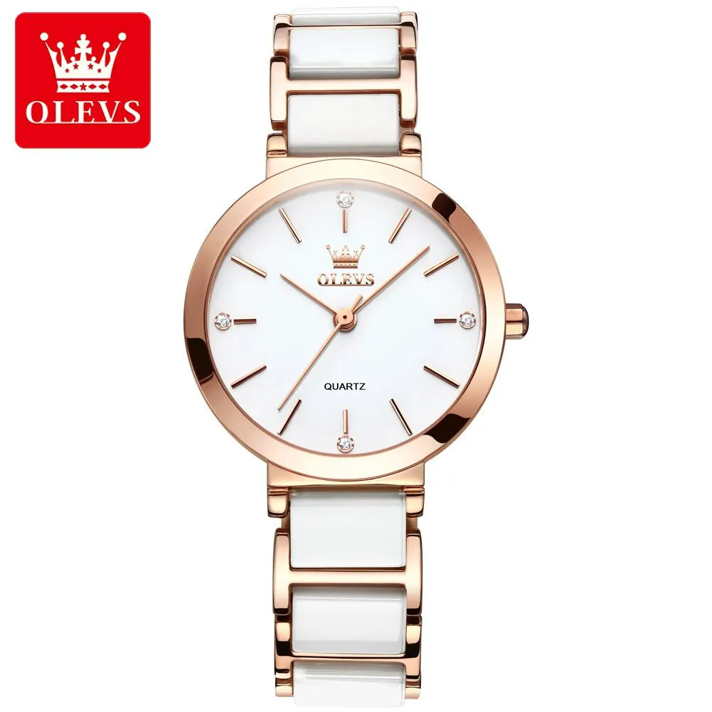OLEVS Fashion Women Watches - Festive Collection - Embellish Gold Jewelry & Diamond