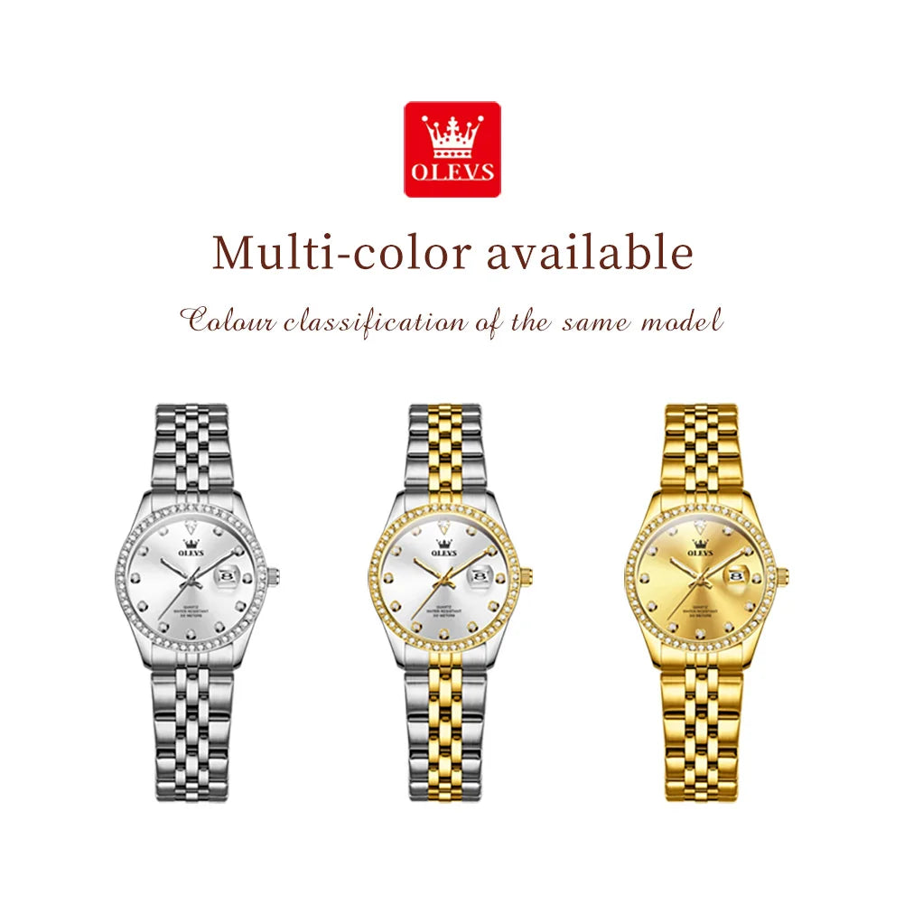OLEVS Top Brand Women's Watches - Olevs - Embellish Gold Jewelry & Diamond