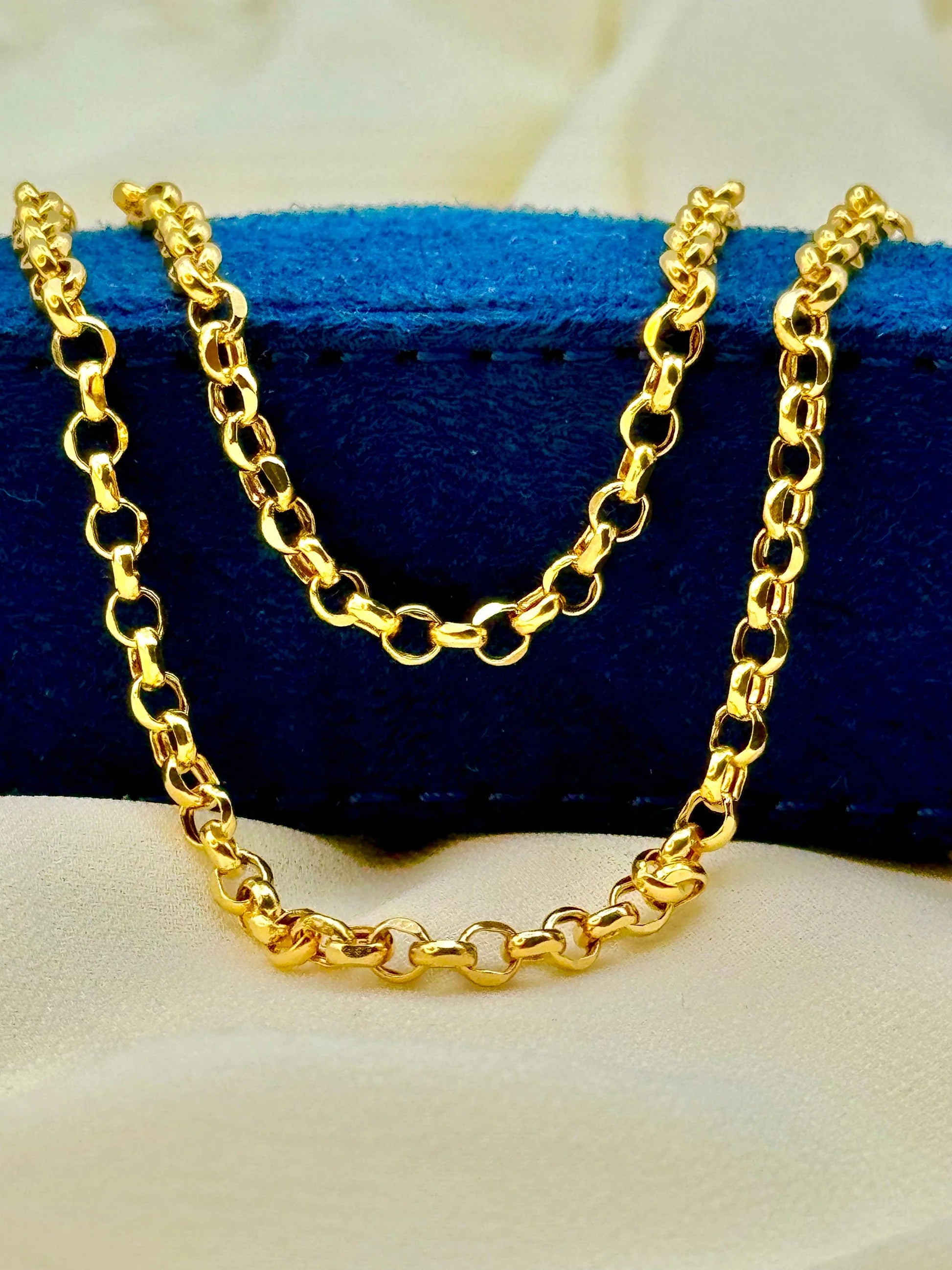18k Gold Rolo Chain