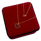 18k Real Gold Red Agate Necklace- - Embellish Gold