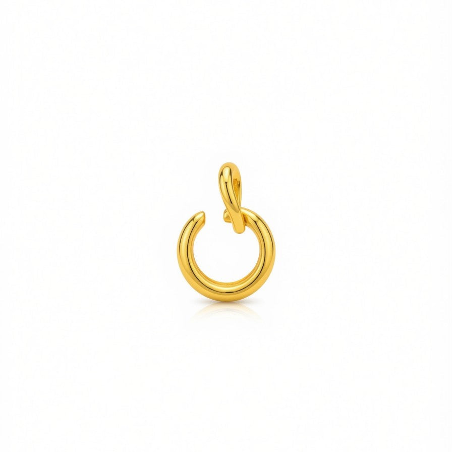 18k Gold Trendy Pendants - 18k Gold Pendant - Embellish Gold