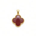 18k Gold Jade Clove Pendant