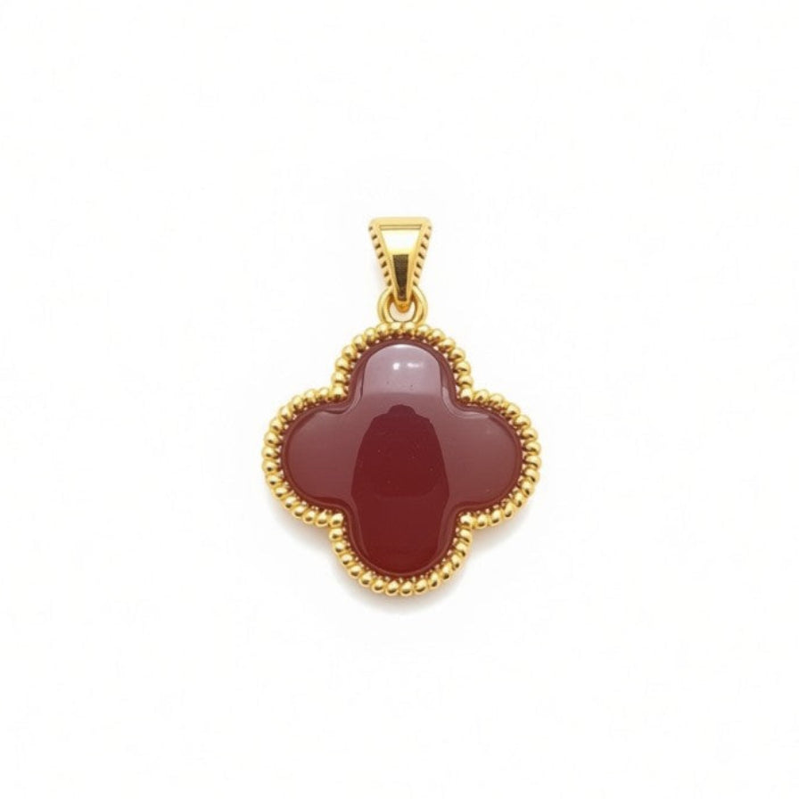18k Gold Jade Clove Pendant - 18k Gold Pendant - Embellish Gold