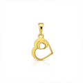 18k Two Heart Pendant