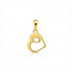18k Two Heart Pendant