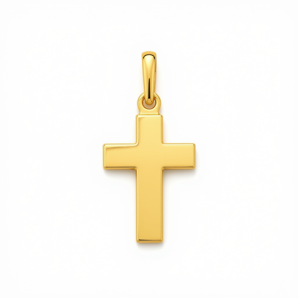 18k Gold Crucifix Pendant