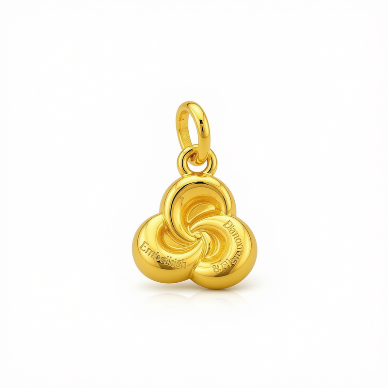 18k Gold Love Knot Pendant - Best Seller - Embellish Gold