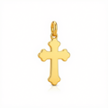 18k Gold Flat Cross Pendant