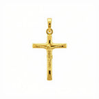 18k Gold Religious Cross Pendant