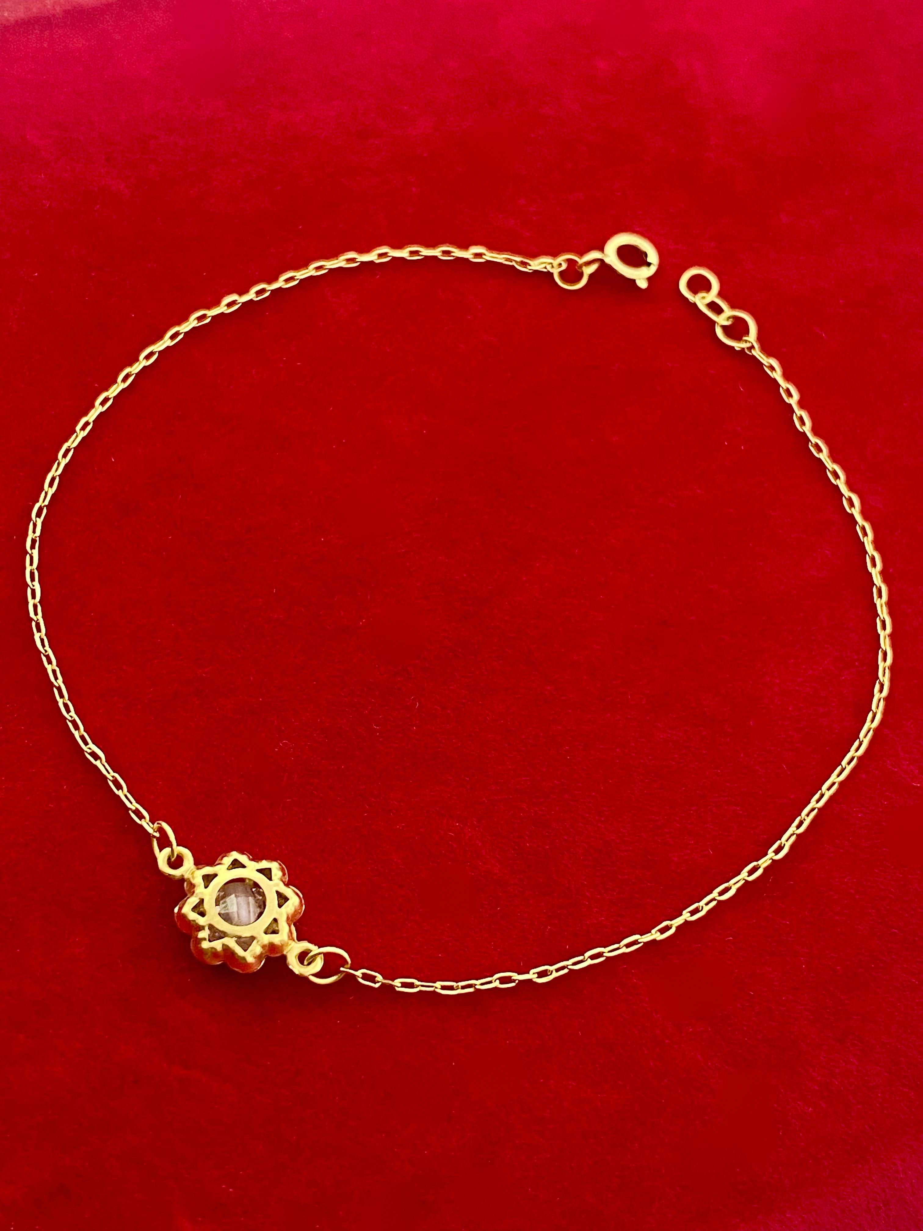 18K Gold Blue Sapphire Dragon Eye Bracelet - Embellish Gold