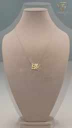 18k Gold Love Over Heart Necklace