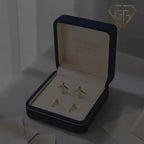 18k Gold Airplane Screw Earrings