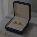 18K Real Gold Dolphine Earrings