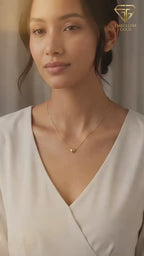 18k Gold Attached Small Heart Necklace