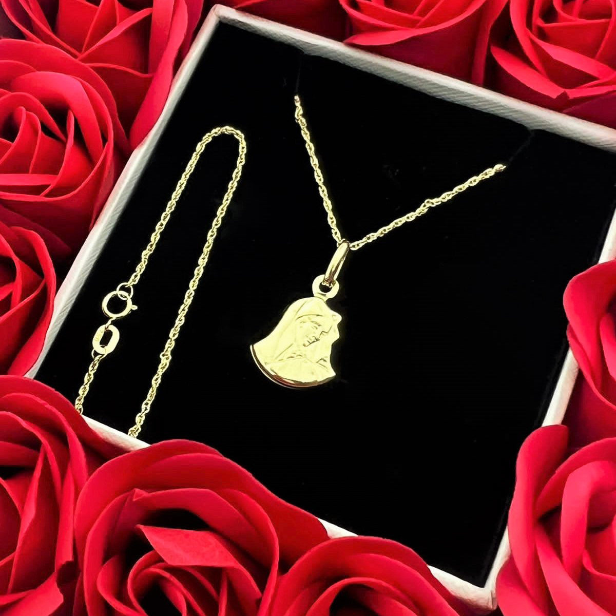 18k Real Saudi Gold Mother Marry Necklace 106