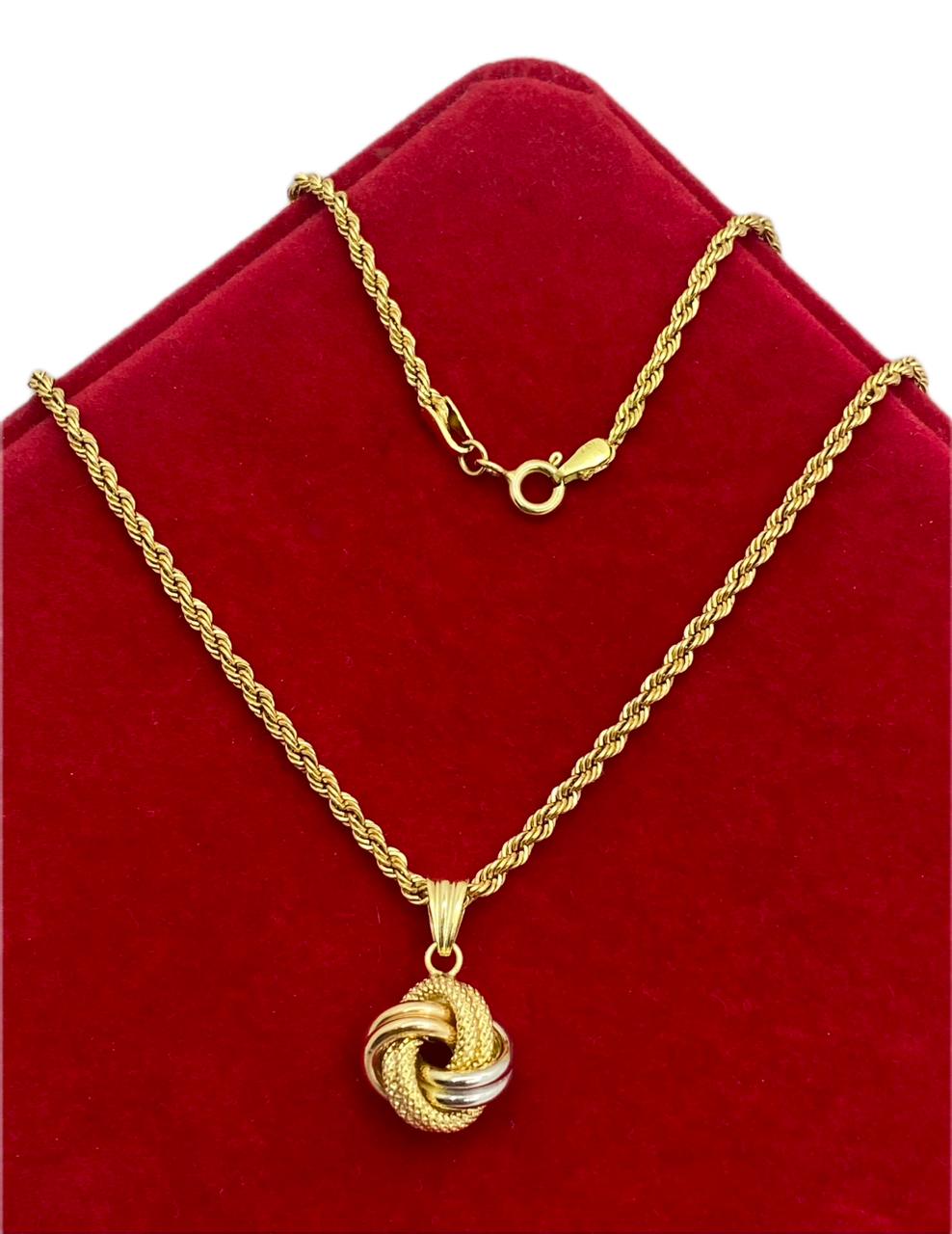 18k shops real saudi gold pendant